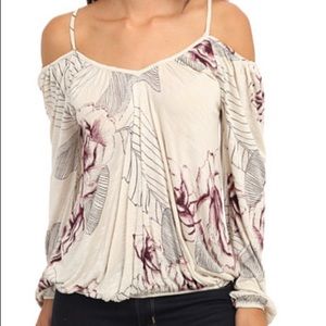 Free People Adelia Print Boho Blouse
